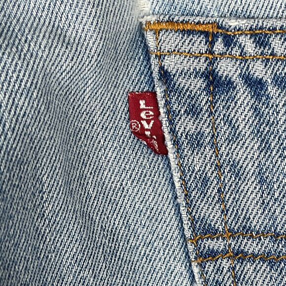 VTG Levi's 501 XX Jeans Mens 35x32 Actaul 32x28 Blue Denim Distressed Button Fly - Picture 12 of 16